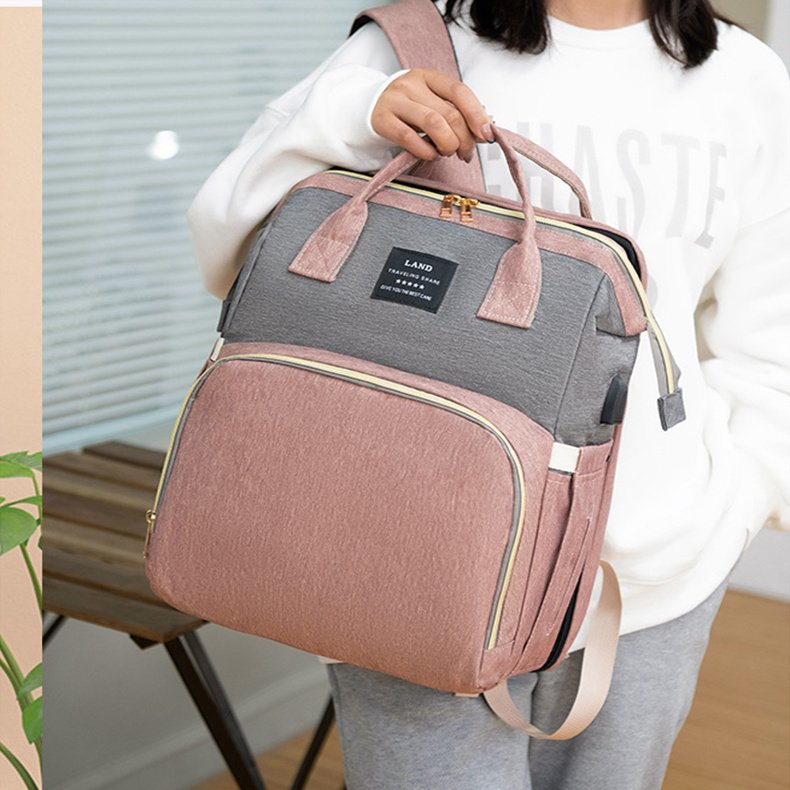 New Mummy Baby Crib Backpack Large Capacity Out Milk Insulated Bag Women - Image 7
